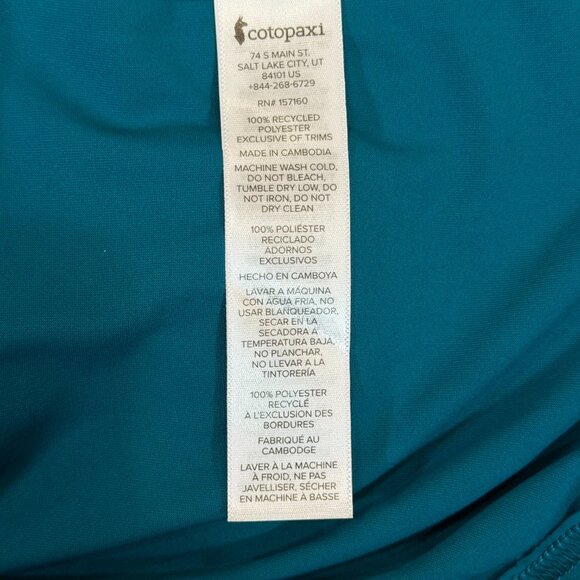 Cotopaxi Fino Long-Sleeve Tech Tee Mens Shirt Gulf Teal Blue 3XL Performance NWT - Picture 14 of 14
